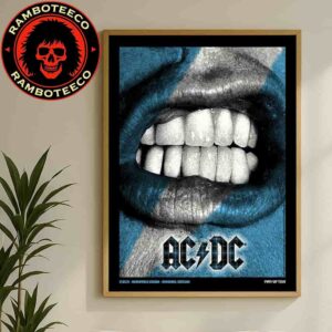 AC/DC PWR UP World Tour Edinburgh Scotland 2025 Concert Poster At Murrayfield Stadium On Aug 21st 2025 Home Decor Poster Canvas