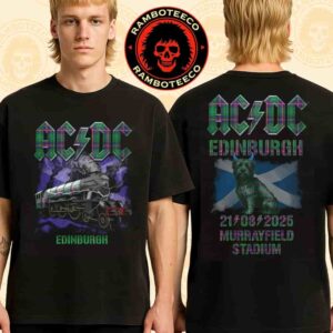 AC/DC PWR UP World Tour Edinburgh Scotland 2025 Exclusive Tee At Murrayfield Stadium On Aug 21st 2025 Print Two Sided T-Shirt
