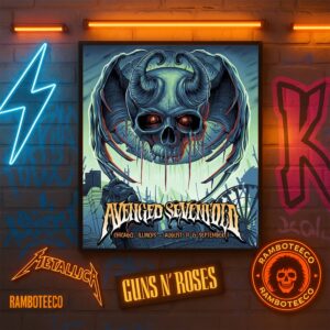 Avenged Sevenfold Concert Poster In Chicago IL On Aug 31st – Sept 1st At Soldier Field Home Decor Poster Canvas