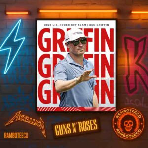 Ben Griffin Ryder Cup USA 2025 Captained By Keegan Bradley Home Decor Poster Canvas
