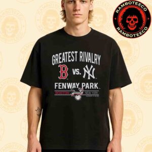 Boston Red Sox vs New York Yankees Greatest Rivalry Banner ’47 MLB At Fenway Park In Boston Black Rivalry Scrum Merchandise Unisex T-Shirt