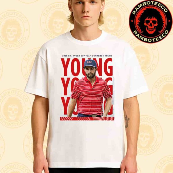 Cameron Young Ryder Cup USA 2025 Captained By Keegan Bradley Merchandise Unisex T-Shirt