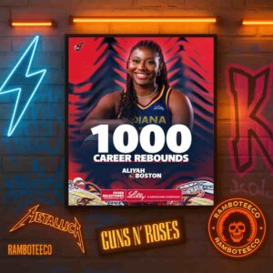 Congrats Aliyah Boston Indiana Fever WNBA Becoming The Fastest Player In Franchise History To Reach 1000 Career Rebounds Home Decor Poster Canvas