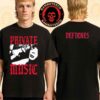Deftones Private Music Merchandise Tee North American Tour 2025 Two Sided Unisex T-Shirt