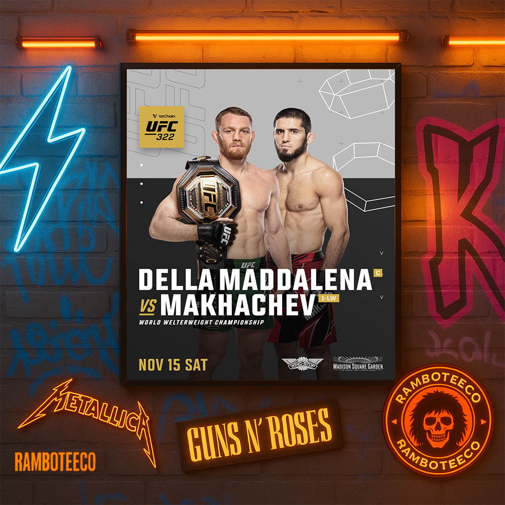 Della Maddalena Vs Islam Makhachev UFC 322 World Welterweight Championship At Madison Square Garden In New York On Nov 15 2025 Home Decor Poster Canvas Della Maddalena Vs Islam Makhachev UFC 322 World Welterweight Championship At Madison Square Garden In New York On Nov 15 2025 Home Decor Poster Canvas