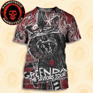 Green Day The Saviors Tour Lima Peru 2025 Concert Poster At San Marcos Stadium On Aug 27th 2025 All Over Print T-Shirt
