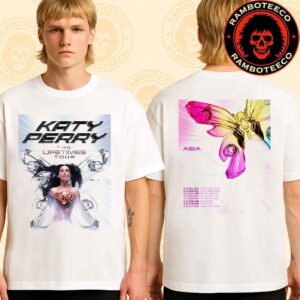 Katty Perry The Lifetimes Tour 2025 Asia Dates List Two Sided Unisex T-Shirt
