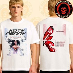 Katty Perry The Lifetimes Tour 2025 Canada Dates List Two Sided Unisex T-Shirt