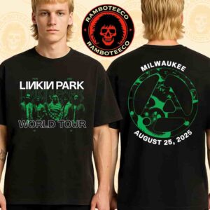 Linkin Park Milwaukee From Zero World Tour 2025 Exclusive Tee At Fiserv Forum On Aug 25 2025 Merch Two Sided T-Shirt