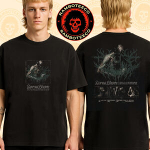 Lorna Shore Exclusive Tee I Feel The Everblack Festering Within Me Album 2025 Merch We Live On Forevermore Together Two Sided T-Shirt