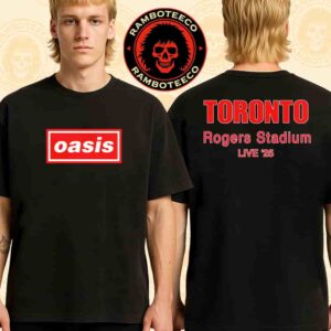 Oasis Toronto Live ’25 World Tour 2025 Venue Tee At Rogers Stadium On Aug 24-25 2025 Merch Two Sided T-Shirt