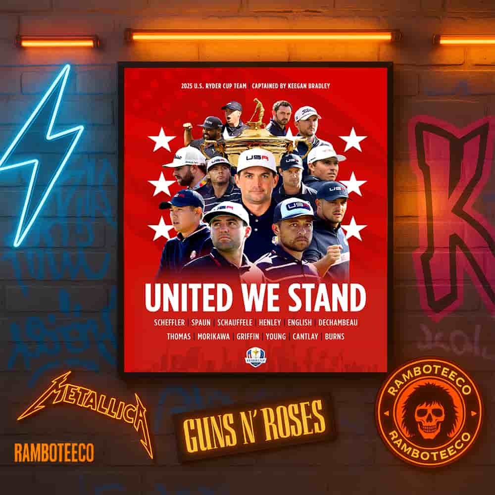 Ryder Cup USA 2025 Team Lineup United We Stand Captained By Keegan Bradley Home Decor Poster Canvas Ryder Cup USA 2025 Team Lineup United We Stand Captained By Keegan Bradley Home Decor Poster Canvas