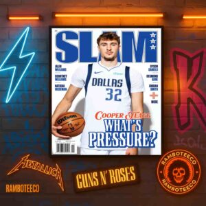 SLAM 258 Magazine Cooper Flagg Dallas Marvericks NBA Whats Pressure Home Decor Poster Canvas