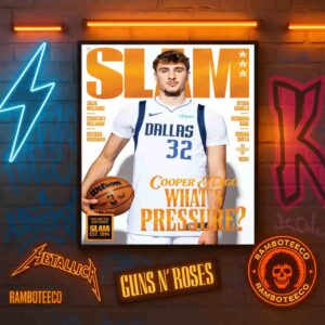 SLAM 258 Magazine Orange Metal Cooper Flagg Dallas Marvericks NBA Whats Pressure Home Decor Poster Canvas
