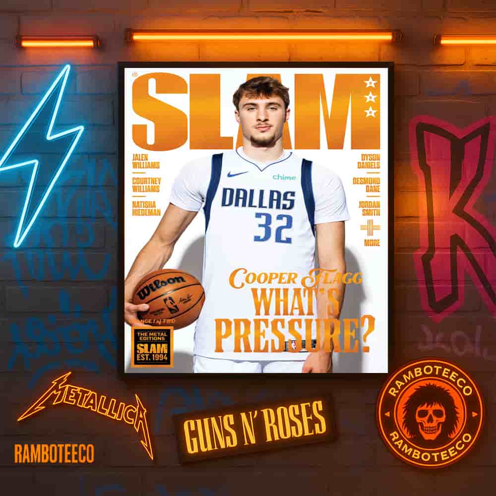 SLAM 258 Magazine Orange Metal Cooper Flagg Dallas Marvericks NBA Whats Pressure Home Decor Poster Canvas SLAM 258 Magazine Orange Metal Cooper Flagg Dallas Marvericks NBA Whats Pressure Home Decor Poster Canvas