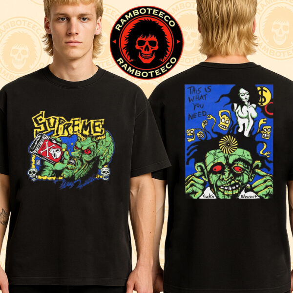 Supreme x Rob Zombie Official This Is What You Need Merchandise Two Sided T-Shirt