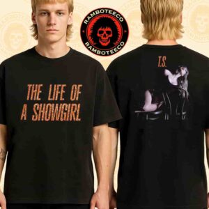 Taylor Swift Release New Exclusive Tee Album The Life Of A Showgirl On October 3 2025 Print Merch Two Sided T-Shirt