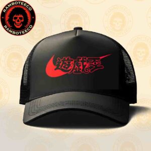 Yu-Gi-Oh x Nike Collection 2025 Merch Red Eyes Black Dragon Concept Classic Red Trucker Hat-cap