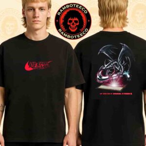 Yu-Gi-Oh x Nike Collection 2025 Merch Red Eyes Black Dragon Concept Print Two Sided T-Shirt