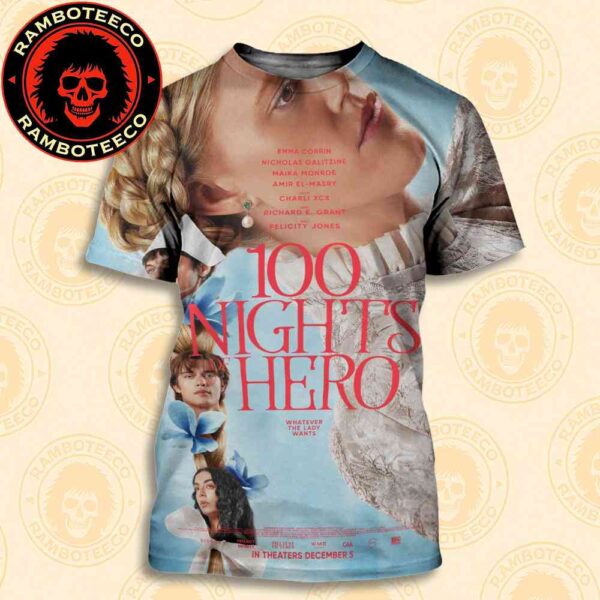 100 Nights Of Hero Whatever The Lady Wants Starring Charli XCX Release In Theaters On December 5 2025 All Over Print T-Shirt