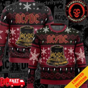 AC/DC Hells Bells Anime Ape Christmas Gift For Family Ugly Sweater