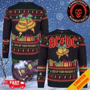 AC/DC Holiday Jumper 2025 Xmas Gift Christmas For Family Ugly Sweater