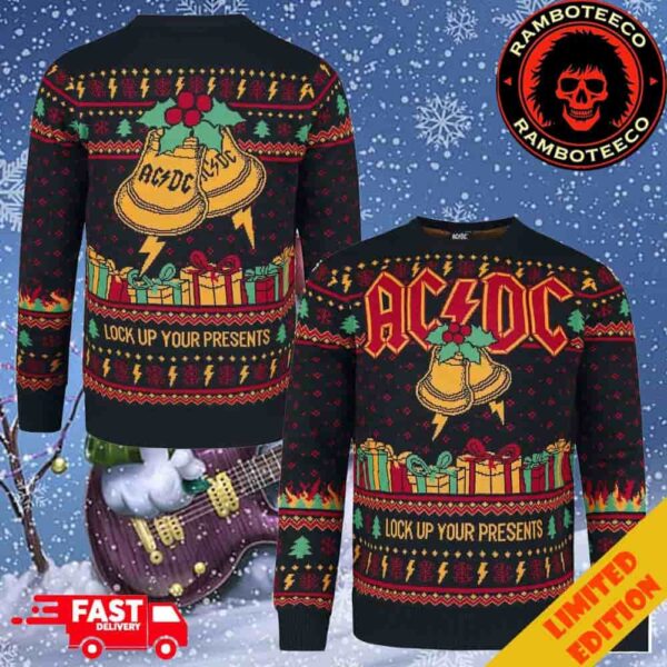 AC/DC Holiday Jumper 2025 Xmas Gift Christmas For Family Ugly Sweater