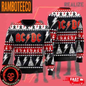 AC/DC Rock Band Ugly Christmas Sweater For Men And Women
