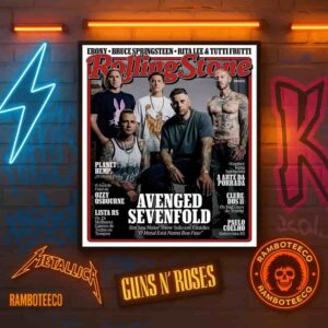 Avenged Sevenfold Cover Rolling Stone Brazil Magazine Special Issue 2025 Home Decor Poster Canvas