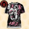 Blink-182 Missionary Impossible Tour Virginia Beach VA 2025 Concert Poster At Veterans United Home Loans Amphitheater On Sept 4 2025 All Over Print T-Shirt