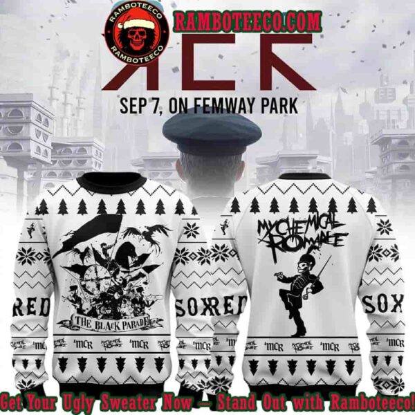 Boston Red Sox Long Live The Black Parade My Chemical Romance Ugly Sweater