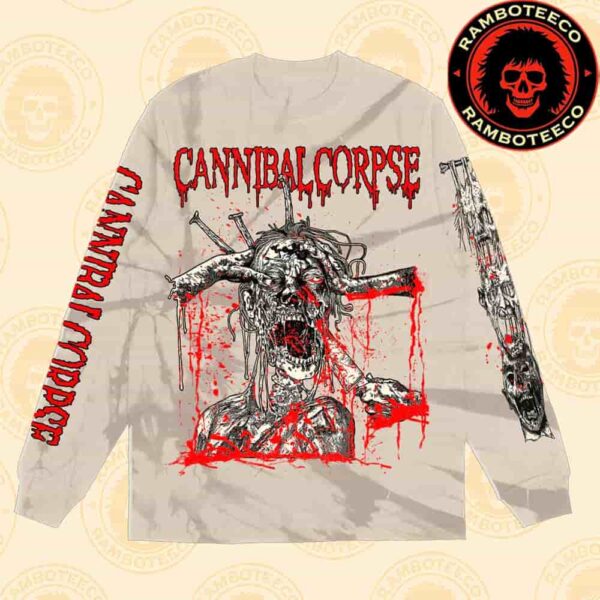Cannibal Corpse North American Tour Dates List 2025 Official Merch Stabbing Undead Long Sleeve Unisex T-Shirt