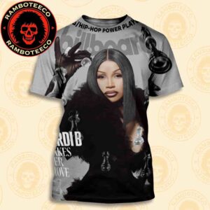 Cardi B Cover Billboard Magazine Makes Her Move Music Power Players 2025 All Over Print T-Shirt