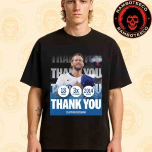 Clayton Kershaw Los Angeles Dodgers MLB  Announces Retire After 2025 Season Merchandise Unisex T-Shirt