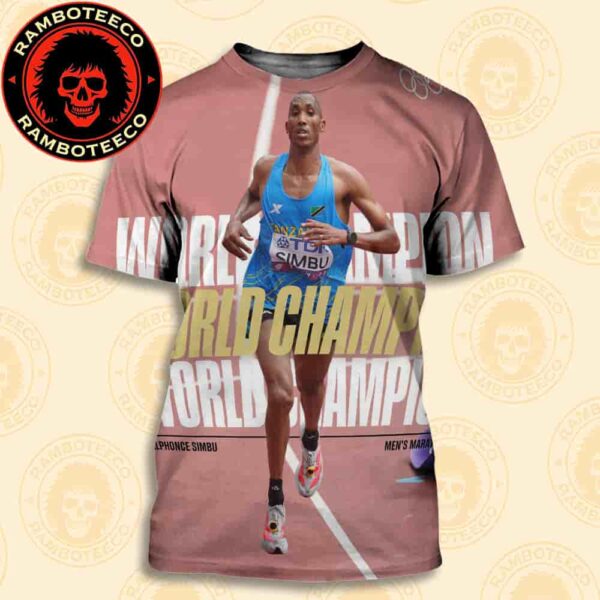 Congrats Alphonce Simbu Tanzanian Team Winner World Athletics Championships Tokyo Men Marathon 2025 All Over Print T-Shirt
