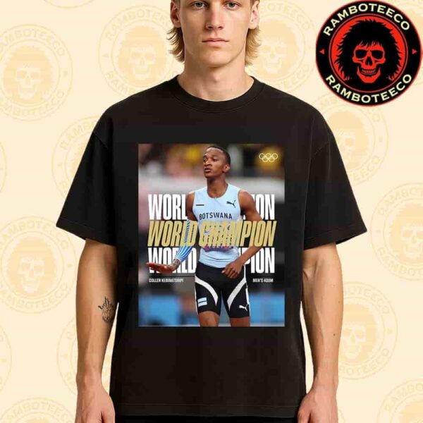 Congrats Collen Kebinatshipi Botswana Team Winner World Athletics Championships Tokyo Men 400m 2025 Merchandise Unisex T-Shirt