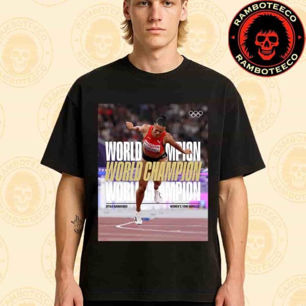 Congrats Ditaji Kambundji Switzerland Team Winner World Athletics Championships Tokyo Women 110m Hurdles 2025 Merchandise Unisex T-Shirt
