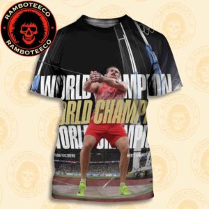 Congrats Ethan Katzberg Canada Team Winner World Athletics Championships Tokyo Men Hammer Throw 2025 All Over Print T-Shirt