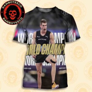 Congrats Hamish Kerr New Zealand Team Winner World Athletics Championships Tokyo Men High Jump 2025 All Over Print T-Shirt