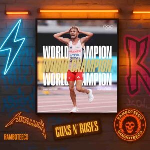 Congrats Jimmy Gressier France Team Winner World Athletics Championships Tokyo Men 10000m 2025 Home Decor Poster Canvas