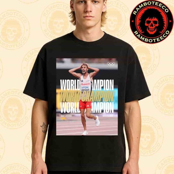 Congrats Jimmy Gressier France Team Winner World Athletics Championships Tokyo Men 10000m 2025 Merchandise Unisex T-Shirt