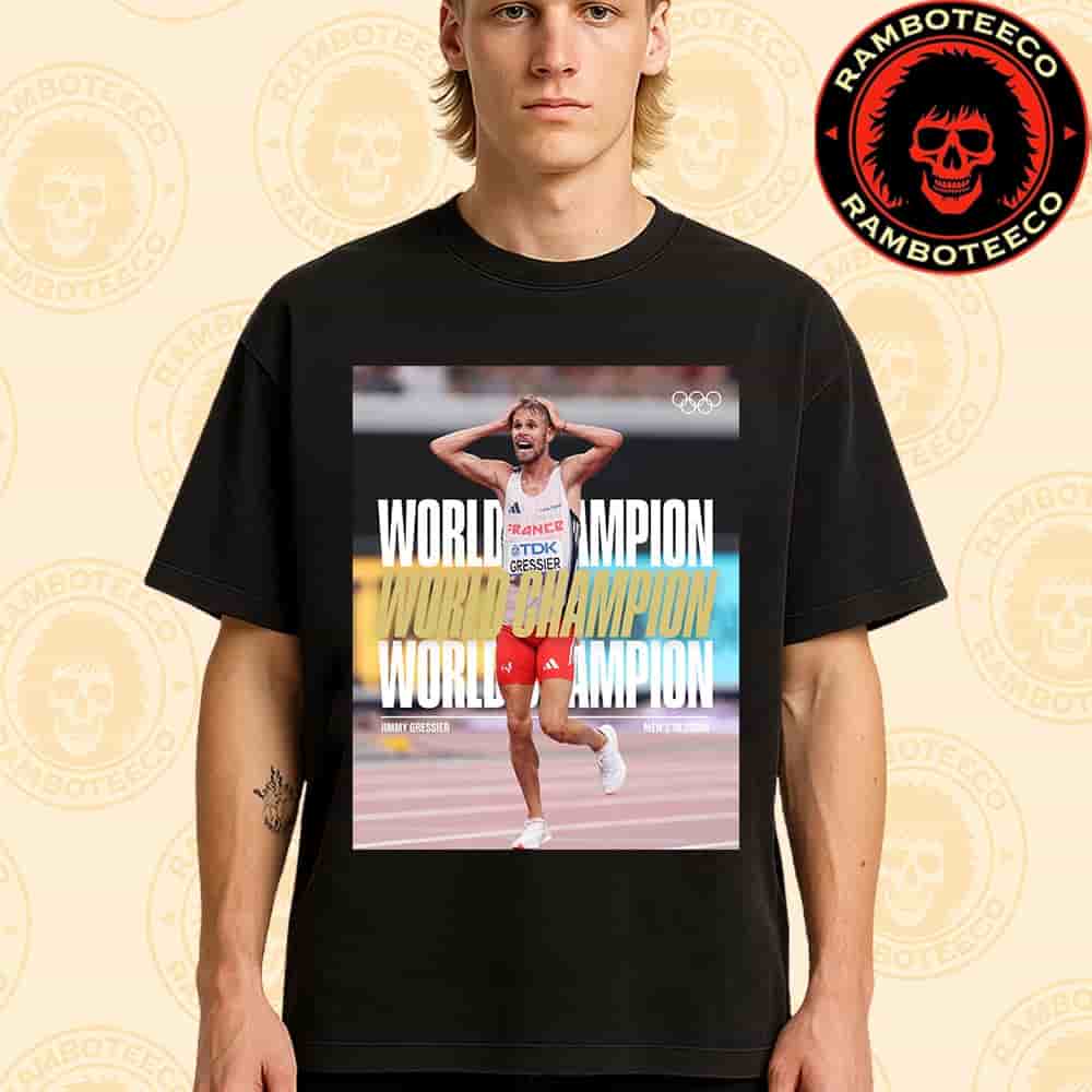 Congrats Jimmy Gressier France Team Winner World Athletics Championships Tokyo Men 10000m 2025 Merchandise Unisex T-Shirt