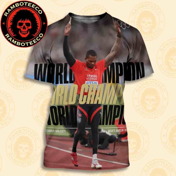 Congrats Keshorn Walcott Trinidadian Team Winner World Athletics Championships Tokyo Men Javelin Throw 2025 All Over Print T-Shirt