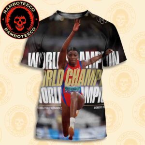 Congrats Leyanis Perez Hernandez Cuban Team Winner World Athletics Championships Tokyo Women 1500m 2025 All Over Print T-Shirt