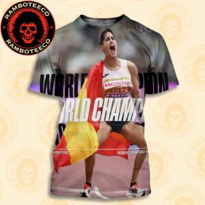 Congrats Maria Perez Spain Team Winner World Athletics Championships Tokyo Women 35km Race Walk 2025 All Over Print T-Shirt