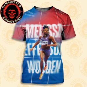 Congrats Melissa Jefferson-Wooden USA Team Winner World Athletics Championships Tokyo Women 100m 2025 All Over Print T-Shirt