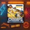 Congrats Milwaukee Brewers Winner NL Central Division Champions Postseason 2025 Home Decor Poster Canvas