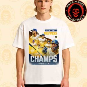 Congrats Milwaukee Brewers Third Straight Year Winners NL Central Champs Postseason 2025 Merchandise Unisex T-Shirt