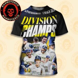 Congrats Milwaukee Brewers Winner NL Central Division Champions Postseason 2025 All Over Print T-Shirt