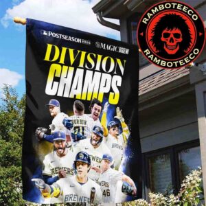 Congrats Milwaukee Brewers Winner NL Central Division Champions Postseason 2025 Garden House Flag